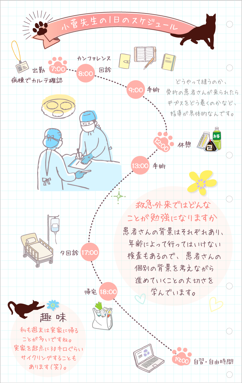 小菅先生の1日のスケジュール